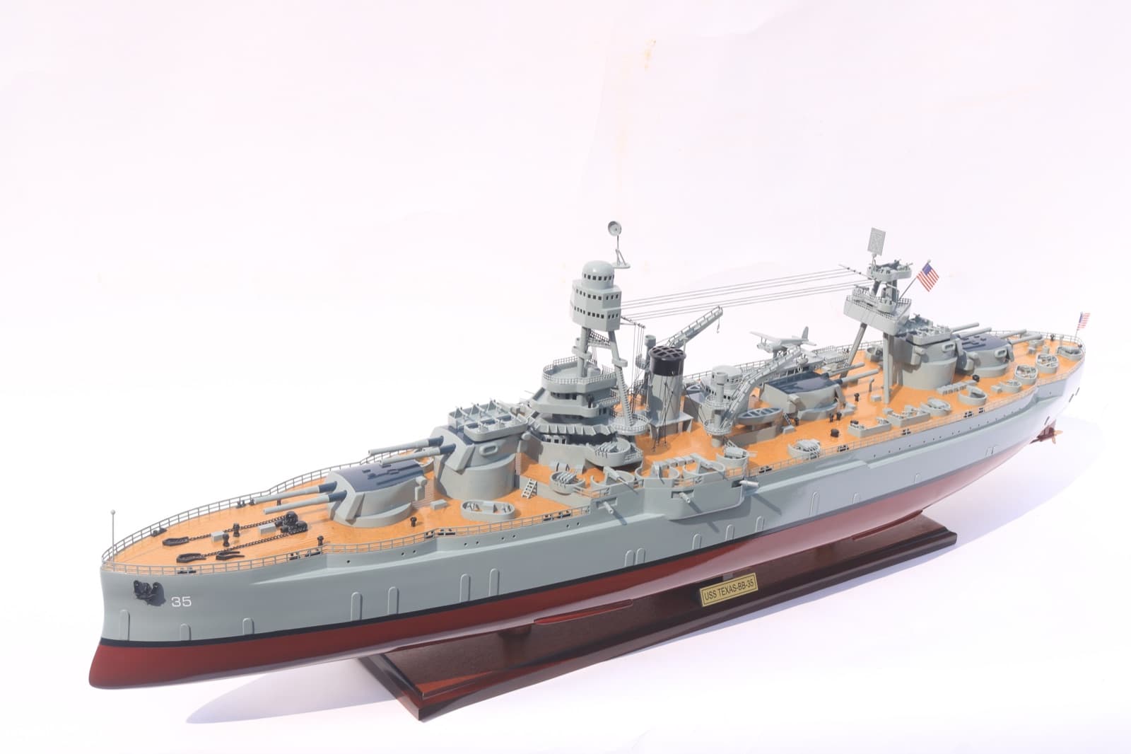 USS Texas (BB-35) (Gray / Red)